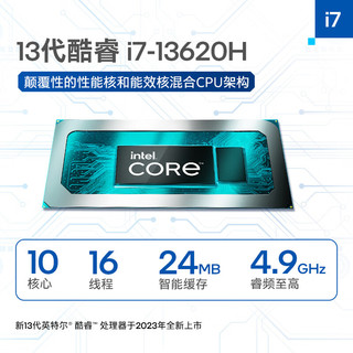 Hasee 神舟 战神Z8 15.6英寸游戏本 I7-13620H 16G 1TB