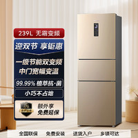 Hisense 海信 239升三门小型超薄冰箱家用一级能效双变频节能风冷无霜抑菌净味