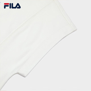 斐乐（FILA） 女子针织短袖连帽上衣纯棉休闲飞袖短T 云菇白-WT 160/80A/S