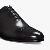 Berluti 经典Gaspard Galet小牛皮舒适男士系带正装鞋牛津鞋 黑灰色 055