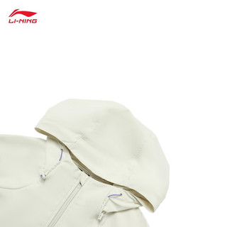 李宁防风防泼水运动风衣男子23跑步系列反光开衫运动外套夹克 浅茶绿-4 S