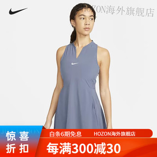 nike耐克网球服女23年夏季法网科维托娃运动无袖连衣裙DX1428 黑色 有口袋 XS