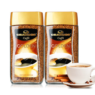 GRANDOS 格兰特（GRANDOS）金速溶冻干纯黑咖啡100g*2瓶 德国原装进口