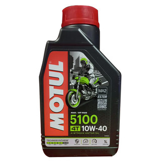 MOTUL 摩特 半合成四冲程摩托车机油 5100 4T 10W-40 SM 1L/桶 新人