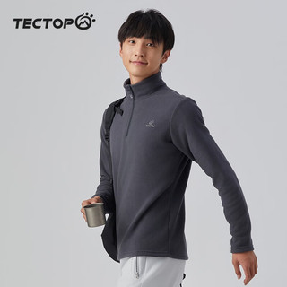 TECTOP 探拓 抓绒衣男女拉链立领打底衫加厚保暖套头卫衣冲锋衣内胆