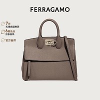 菲拉格慕 Ferragamo)女士STUDIO牛皮革手提包0718294礼盒 礼物