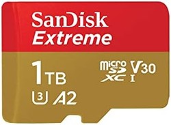 SanDisk 闪迪存储卡 1 TB + 适配器