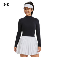 安德玛 UNDERARMOUR）秋冬Meridian女子训练运动修身高领柔感长袖T恤1380773 黑色001 XS