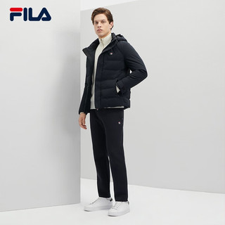 FILA 斐乐男士羽绒服基础简约舒适休闲保暖外套 传奇蓝-NV 190/112B/XXXXL