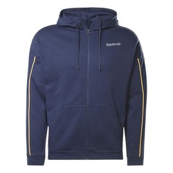 Reebok 锐步 TE Piping FZ Hoodie 男子运动夹克 GT5780 藏青色 M