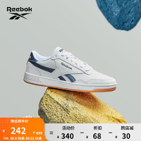 Reebok 锐步 T经典舒适复古运动休闲小白鞋板鞋 CN3196-藏青色