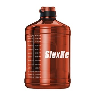 PLUS会员：SLUXKE 大容量运动水壶 2.3L 落日橙