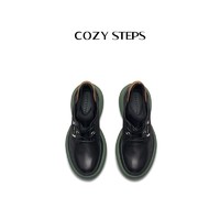 COZY STEPS 可至秋季新款单鞋休闲舒适增高女鞋圆头系带贝果鞋7157