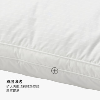 IKEA 宜家 GRONAMARANT格荣玛琅纯棉枕头护颈椎助睡眠家用枕芯舒适