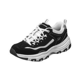 SKECHERS 斯凯奇 D'LITES系列 I-Conik 女子休闲运动鞋 88888250/BKW 黑色/白色 38.5