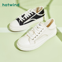 hotwind 热风 2023年春季新款女士时尚休闲鞋H14W3161小白鞋运动低帮潮流