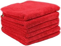 Chemical Guys MIC9976 超细纤维毛巾 红色 24英寸x 16英寸(6件套装)