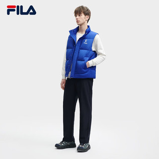 FILA X Études斐乐男士羽绒马甲2023冬时尚休闲简约立领上衣 意式蓝-BU 185/104A/XXL