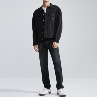 卡尔文·克莱 Calvin Klein 男士牛仔夹克 J324792 黑色 XL