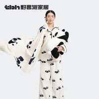 THE BEAST 野兽派 熊猫膨嘭PANDA POMPOM二合一法兰绒暖香毯/抱枕
