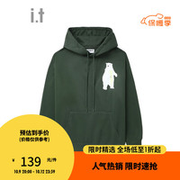 :CHOCOOLATE 情侣款印花连帽卫衣 CLSWU15L GRD/绿色 XS