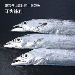 鲜京采 精选舟山带鱼整条礼盒1.5kg   180g-210g/条 生鲜鱼类