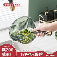 川岛屋厨房水瓢家用舀水勺高颜值塑料水漂透明加厚创意长柄水舀子