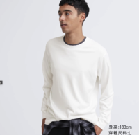 UNIQLO 优衣库 男装柔软圆领T恤休闲美式纯棉打底衫上衣秋装 460319