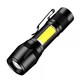 手电筒强光led灯可充电超亮远射户外家用便携小型迷你耐用长续航