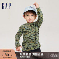 Gap 盖璞 男幼童春秋亲肤纯棉时尚长袖T恤儿童装学院风休闲上衣794337