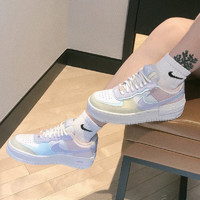 Nike耐克女鞋男鞋Air Force 1 AF1马卡龙冰淇淋粉紫空军一号板鞋