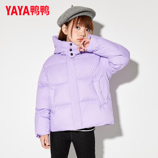 鸭鸭（YAYA）儿童羽绒服男女童时尚亲子装连帽保暖冬季中大童装外套FL 黑色 120cm