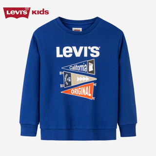 Levi's李维斯童装男童卫衣中大童宝宝套头上衣潮 石英蓝 160/80(XL)