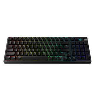 EDIFIER 漫步者 HECATE G4K 98键 2.4G蓝牙 多模无线机械键盘 玄武黑 红轴 RGB