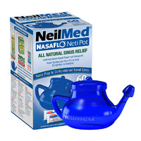 NeilMed NasaFlo 洗鼻器 成人鼻腔冲洗器洗鼻壶生理盐水洗鼻（洗鼻器240ml+2.08g*60包洗鼻盐）