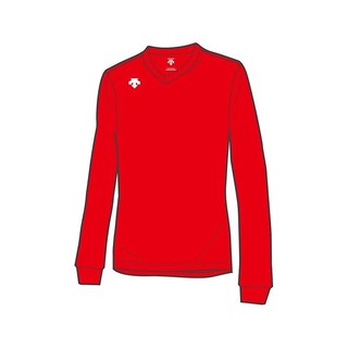 DESCENTE 迪桑特 男女兼用排球运动衫 长袖吸汗 RED M码 DSS-4
