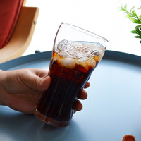 帕莎帕琪玻璃可乐杯透明玻璃杯有图案可乐杯冷饮杯饮料杯杯子