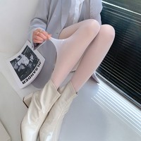 南极人 纯欲甜美日系纯白色丝袜女超薄款夏季防勾丝灰色连裤袜奶白任意剪