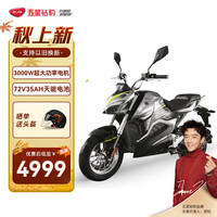 ZUB 五星钻豹 3000W大电机高速电动摩托车 72V35AH