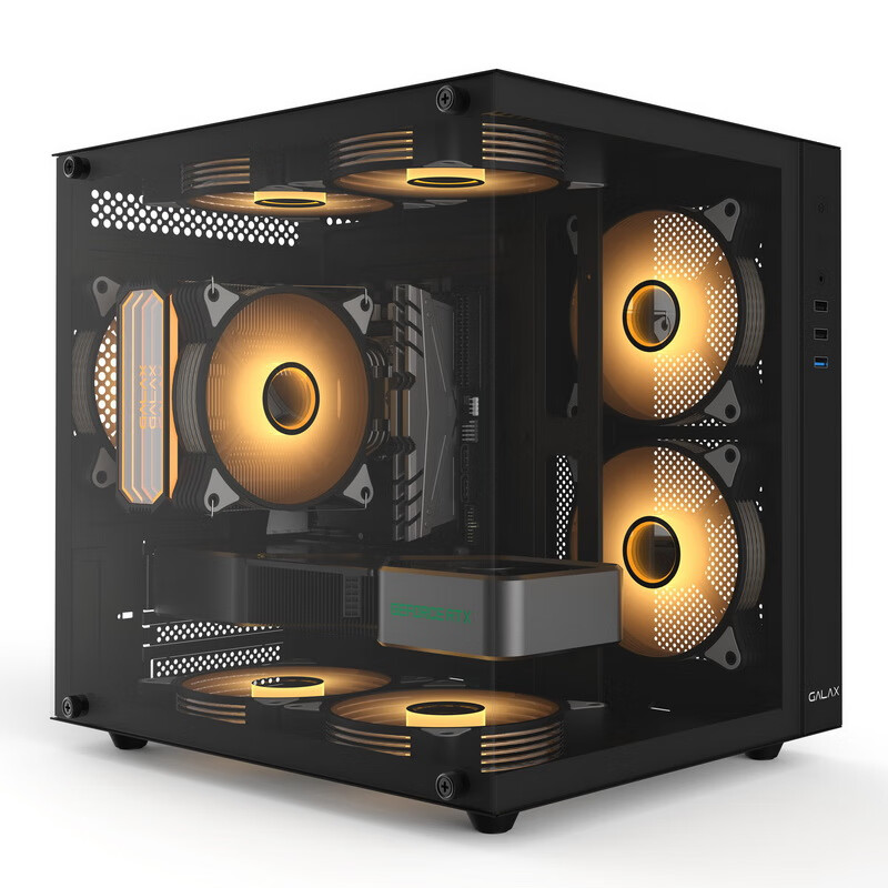  影驰 GALAX 沐光MINI M-ATX机箱 半侧透