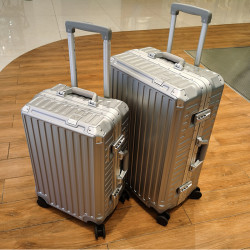 roaming漫游铝框行李箱男万向轮旅行箱包大拉杆箱登机箱子小型密码箱