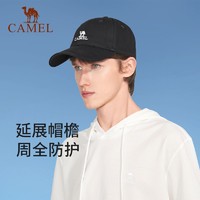 CAMEL 骆驼 户外运动棒球帽遮阳透气鸭舌帽黑色休闲帽173DP14016A