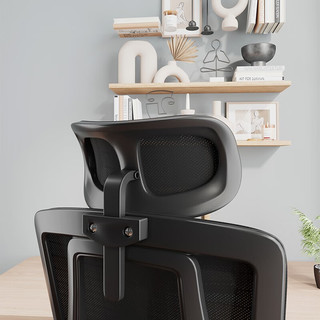 VWINPER电脑椅人体工学椅子办公椅靠背学习写字书房座椅电竞椅可躺 黑框黑网+乳胶垫+4级防爆气杆