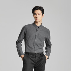 lilanz利郎官方衬衫男士秋商务休闲翻领正装衬衫男