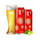 88VIP：SNOWBEER 雪花 啤酒经典喜庆红罐8度500ml*12听*3箱拉格啤酒整箱节庆罐礼盒