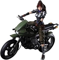 SQUARE ENIX 最终幻想VII 重制版 PLAY ARTS改 杰西 &amp; 摩托车套装 PVC