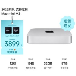 Apple 苹果 Mac mini 2023新款M2芯片迷你台式电脑主机16+512 M2芯片8核+10核
