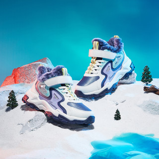XTEP 特步 冬季儿童棉鞋童中大童百搭运动鞋保暖休闲鞋子