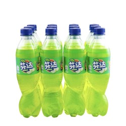 Fanta 芬达 可口可乐（Coca-Cola）芬达 Fanta 苹果味汽水 碳酸饮料500/600ml*12瓶 整箱装