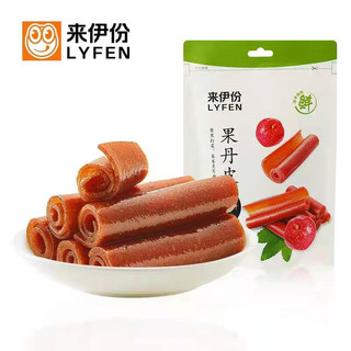 LYFEN 来伊份 果丹皮小时候山楂卷老式125gx2零食山楂片新鲜散装来一份 山楂卷125g